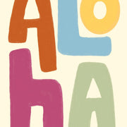 Colorful Tropical Typography – Coastal Wall Art