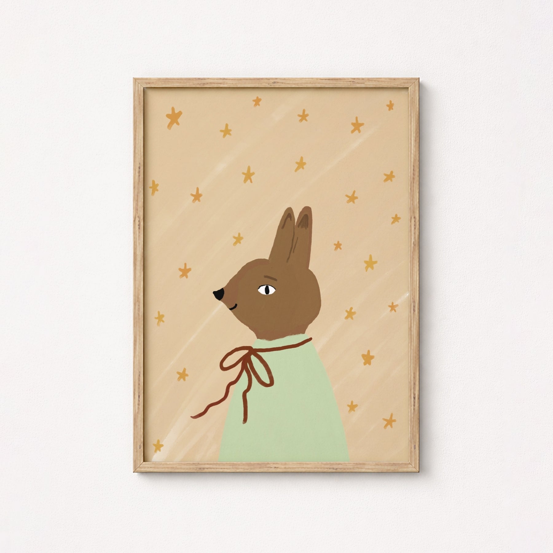 Vintage Bunny Nursery Print