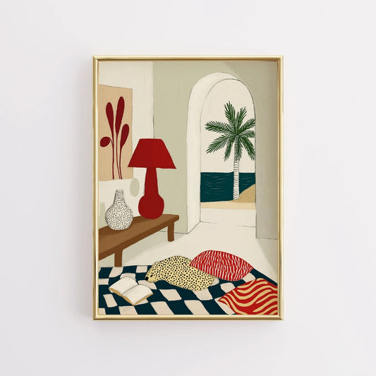 Modern Coastal Wall Art – Mediterranean Interior Print