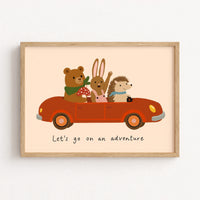 Adventure Nursery Wall Art, Colorful Kids Decor