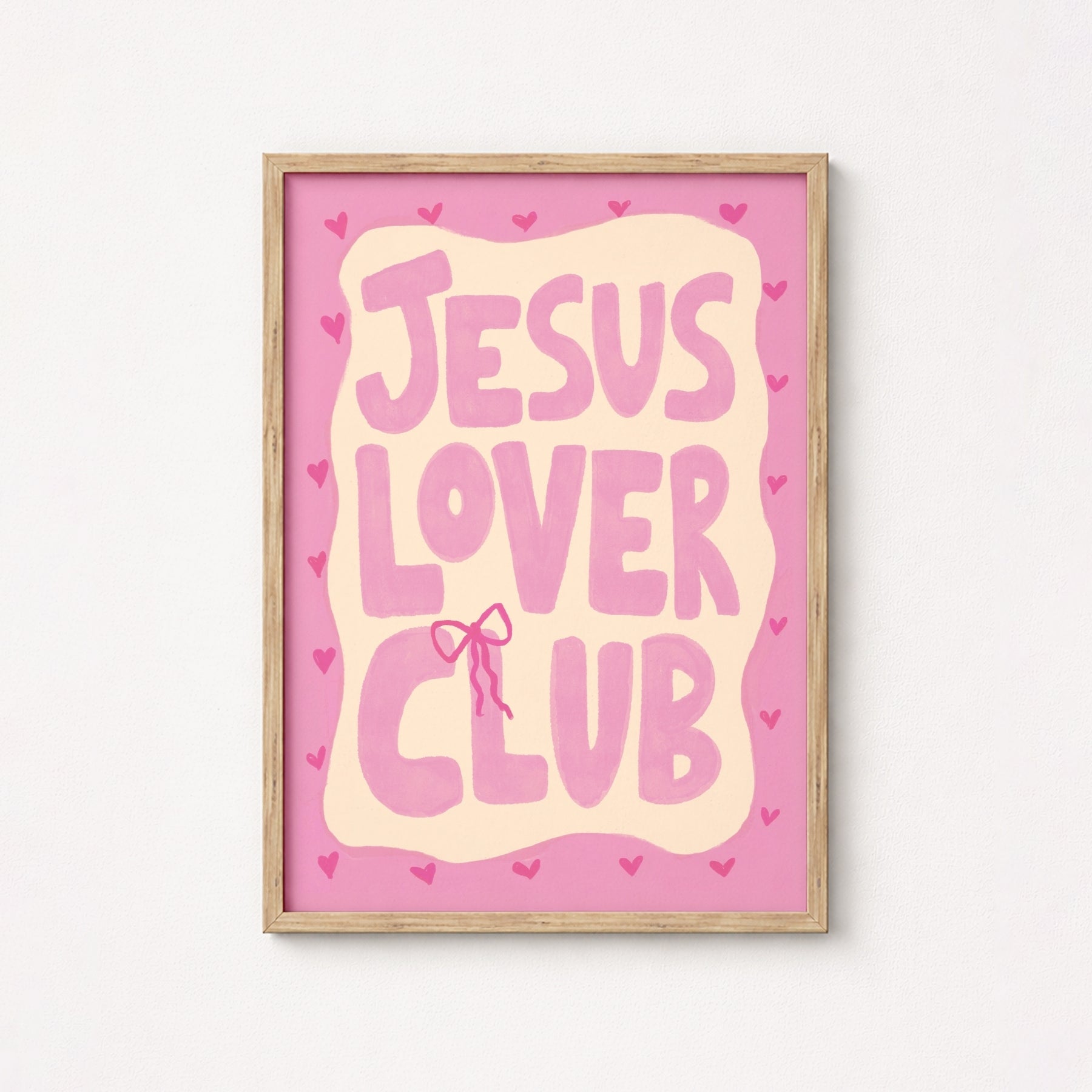 Jesus Lover Club Christian Wall Art