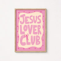 Jesus Lover Club Christian Wall Art