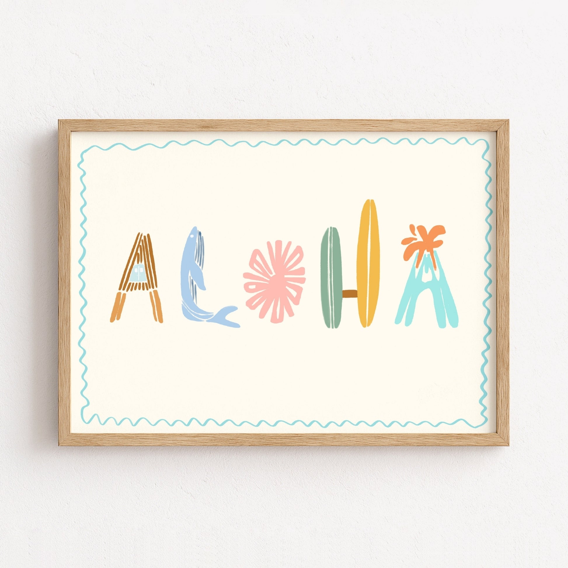 Aloha Wall Art – Tropical Summer Print