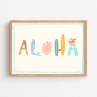Aloha Wall Art – Tropical Summer Print