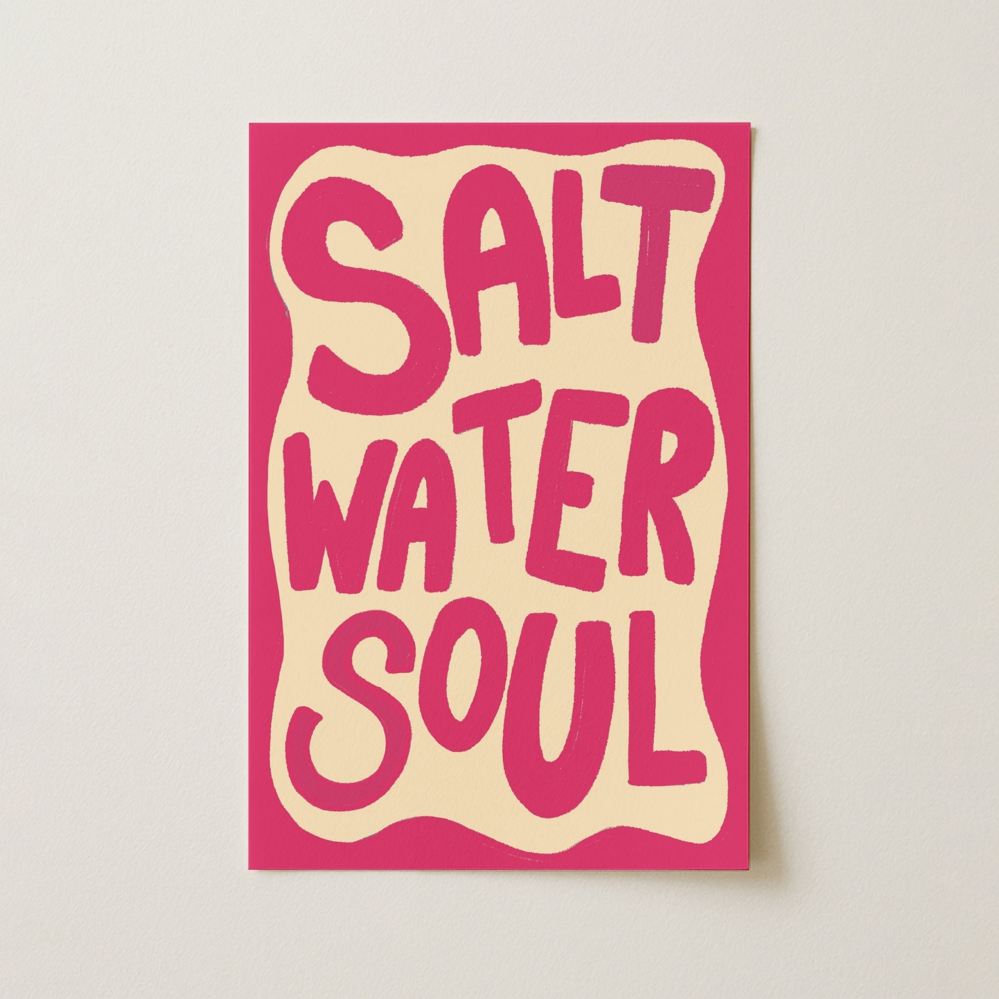 Arte de pared Alma de agua salada – Impresión de playa costera, decoración costera para pared