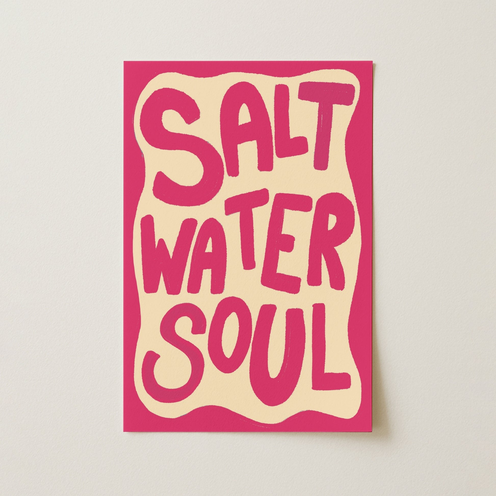 Arte de pared Alma de agua salada – Impresión de playa costera, decoración costera para pared