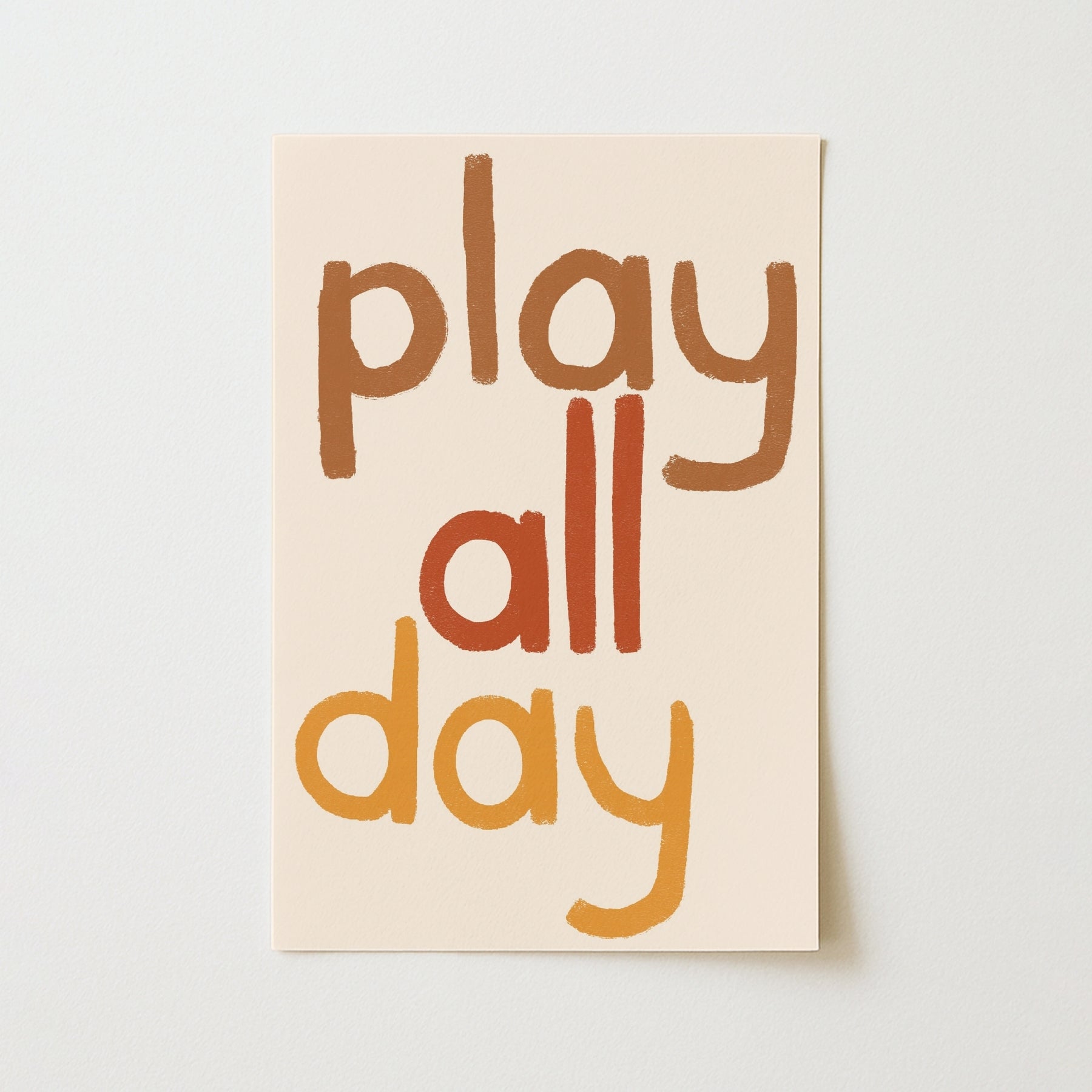 Play All Day Wall Art