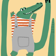 Funny Crocodile Kids – Nursery & kids wall art