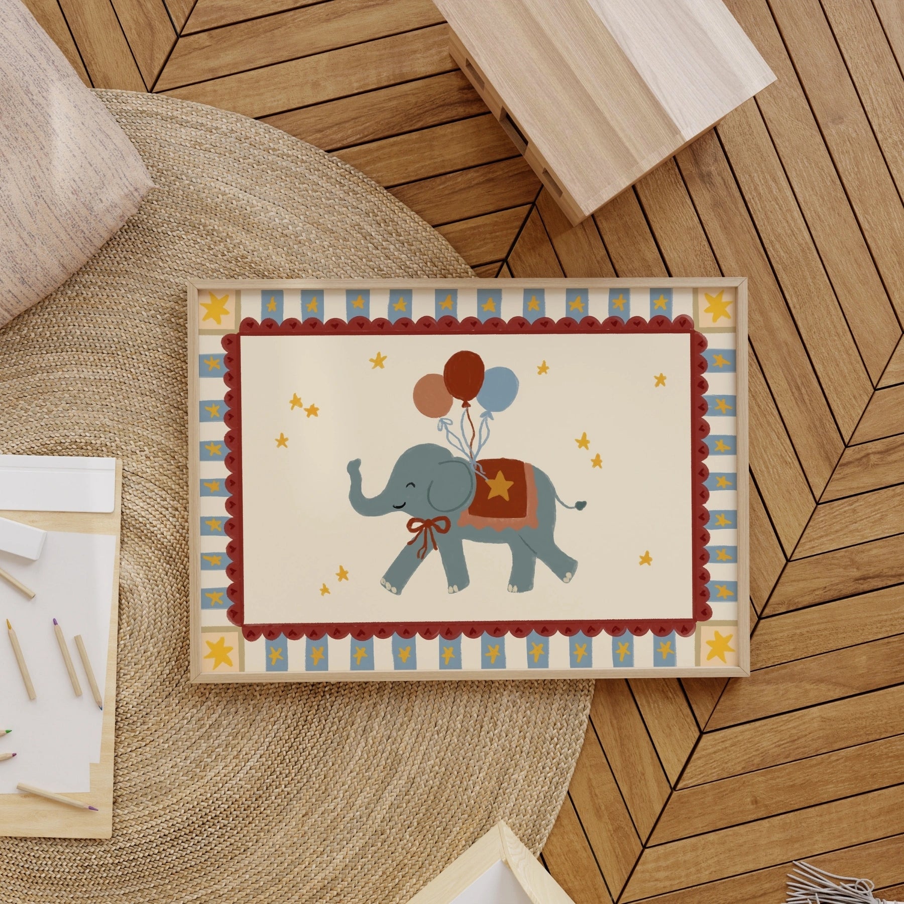 Stampa nursery a tema circo