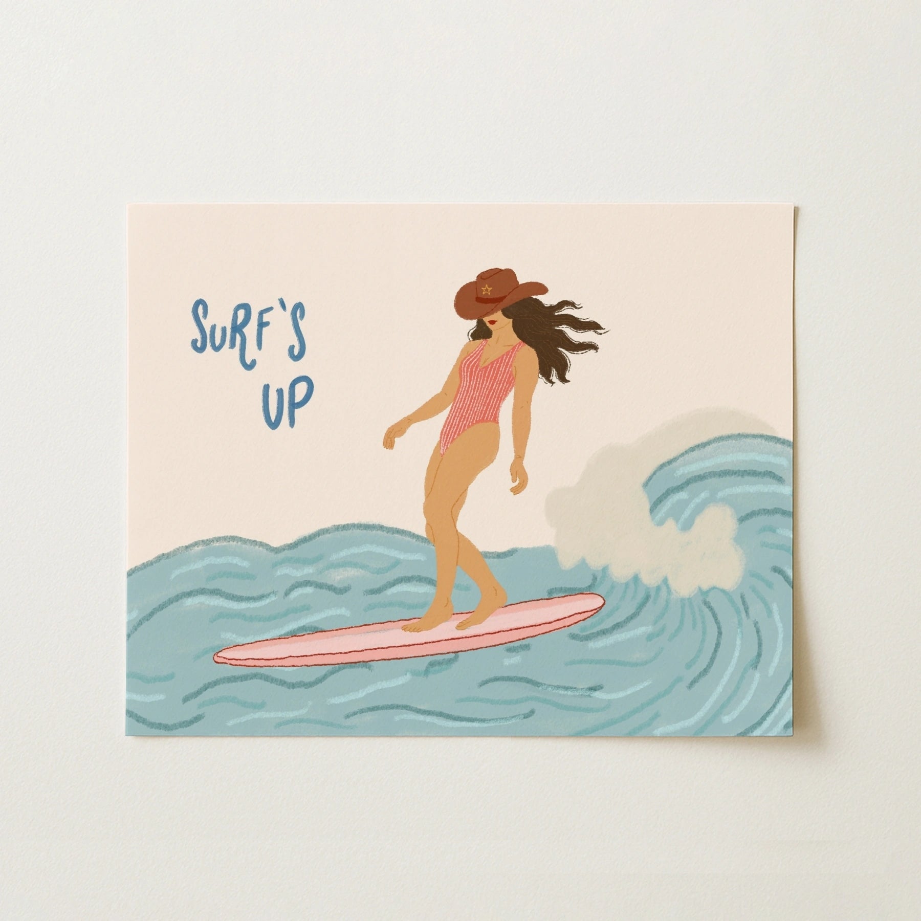 Surf’s Up Cowgirl Wall Ar