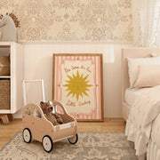 Pink Sunshine Little Darling – Nursery & Kids Wall Art