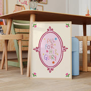 Colorful Coquette Faith Quote - Poster cristiano