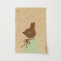 Vintage Bunny Nursery Print