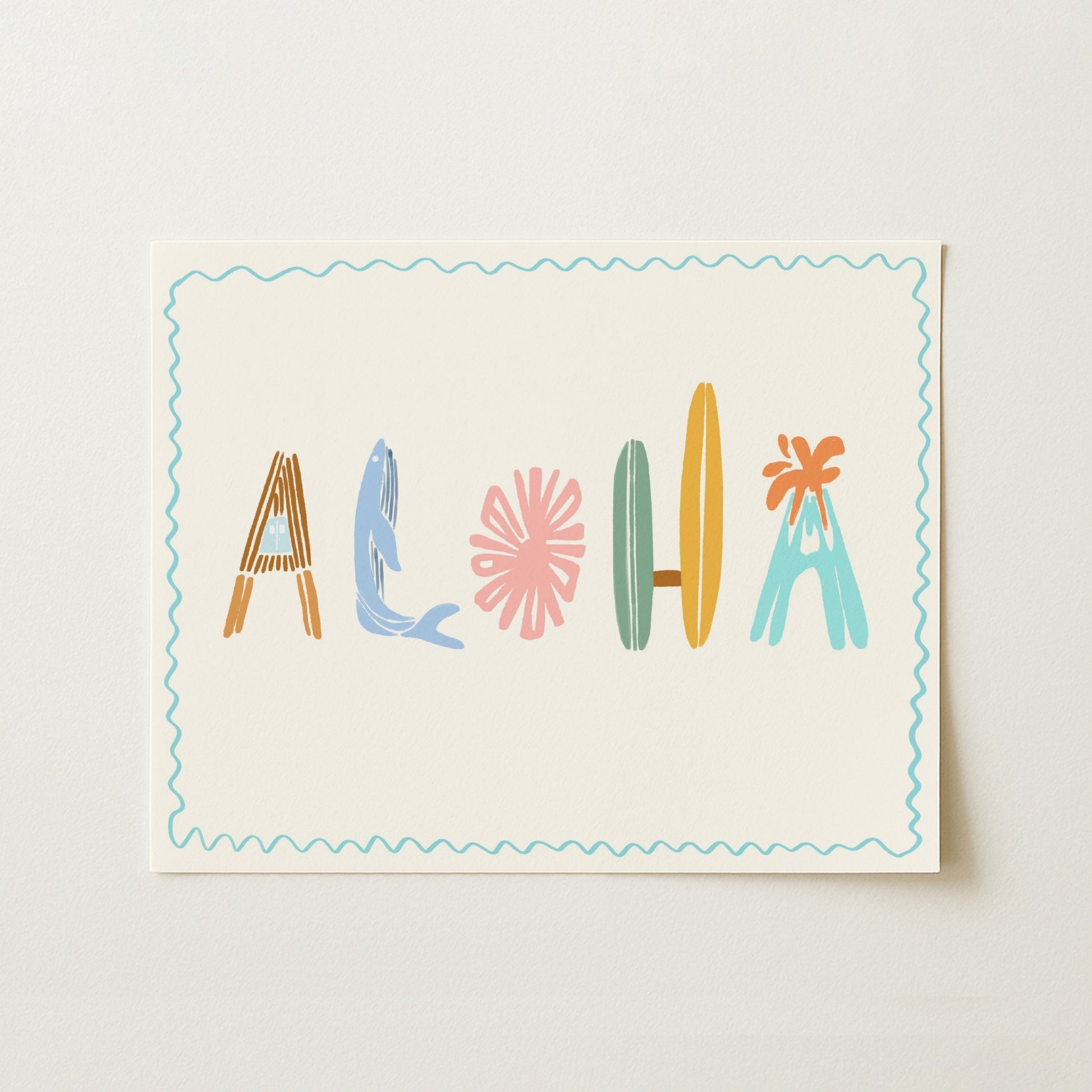 Aloha Wall Art – Tropical Summer Print