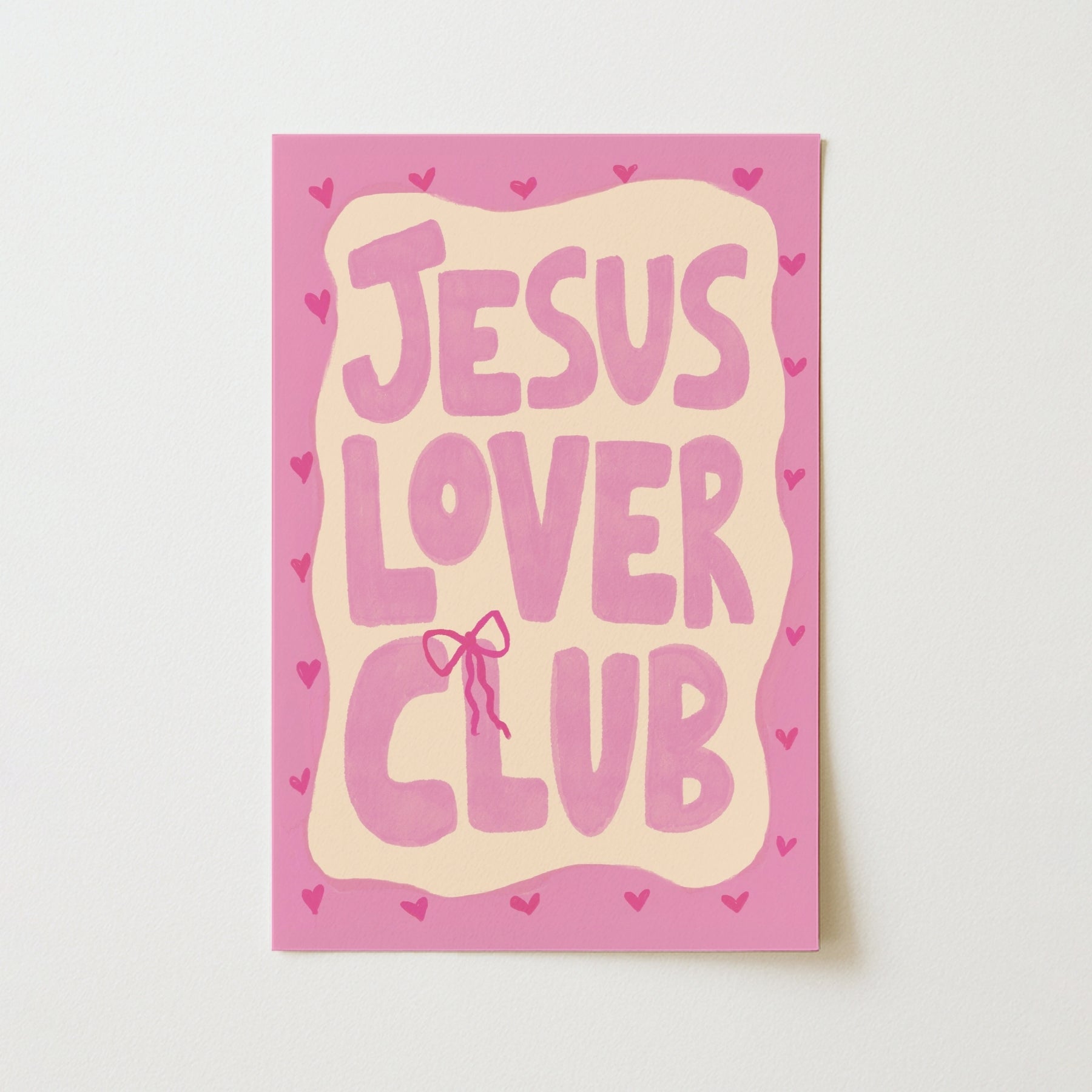 Jesus Lover Club Christian Wall Art
