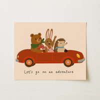 Adventure Nursery Wall Art, Colorful Kids Decor