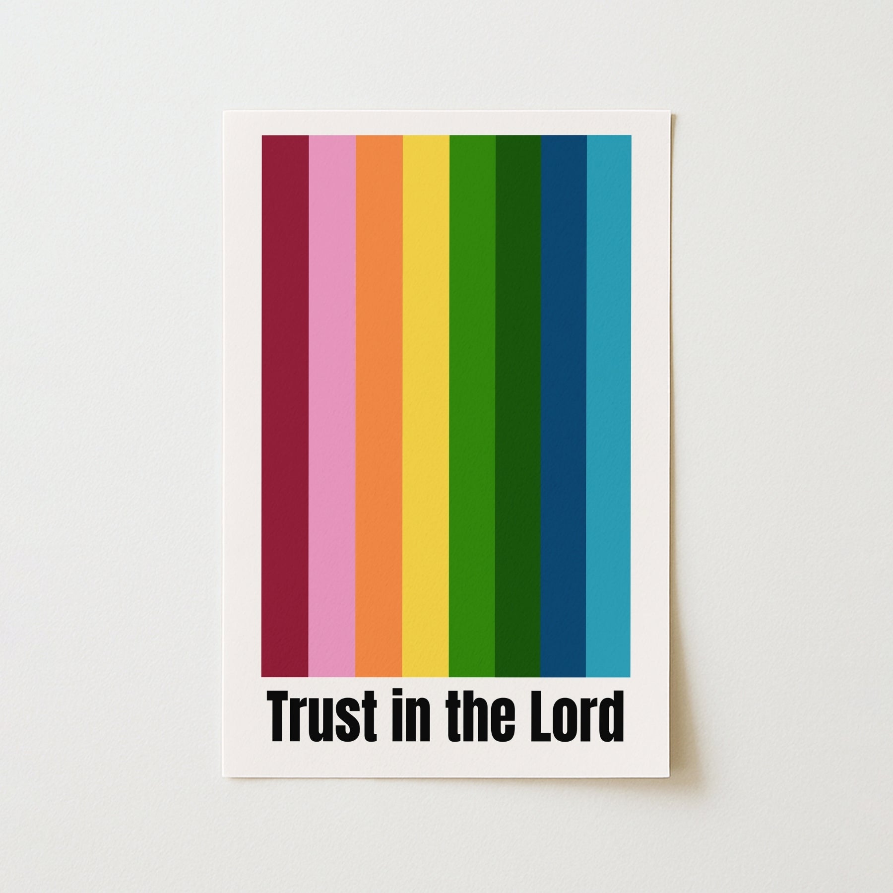 Trust in the Lord Wall Art - Christian Print