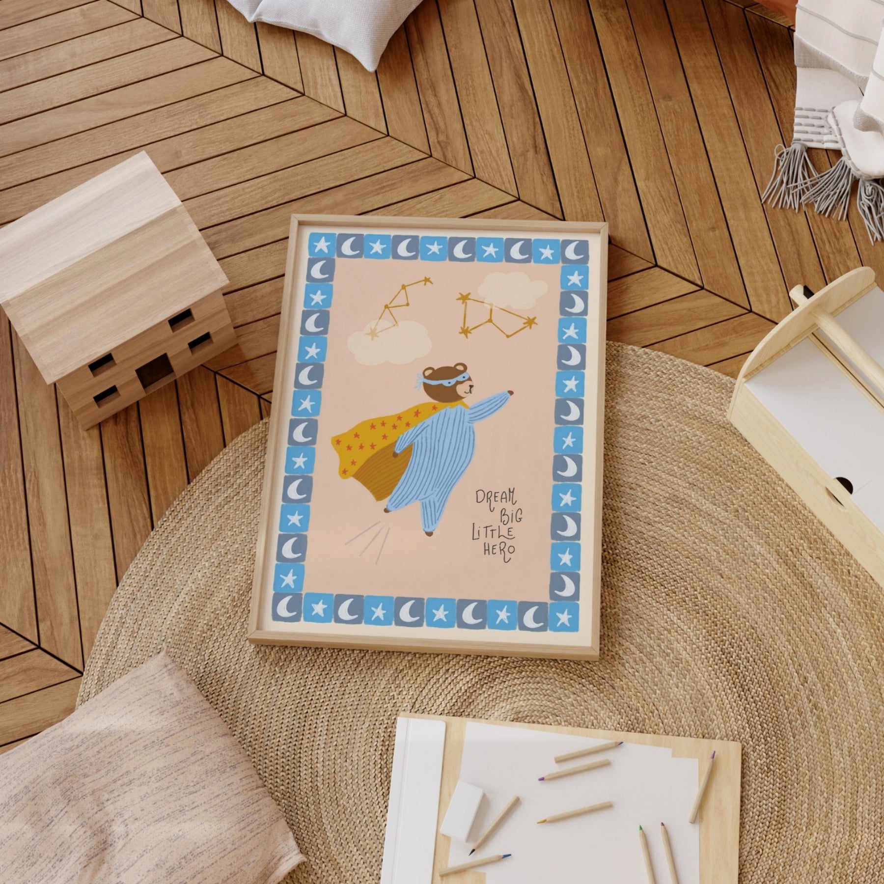 Stampa orso supereroe