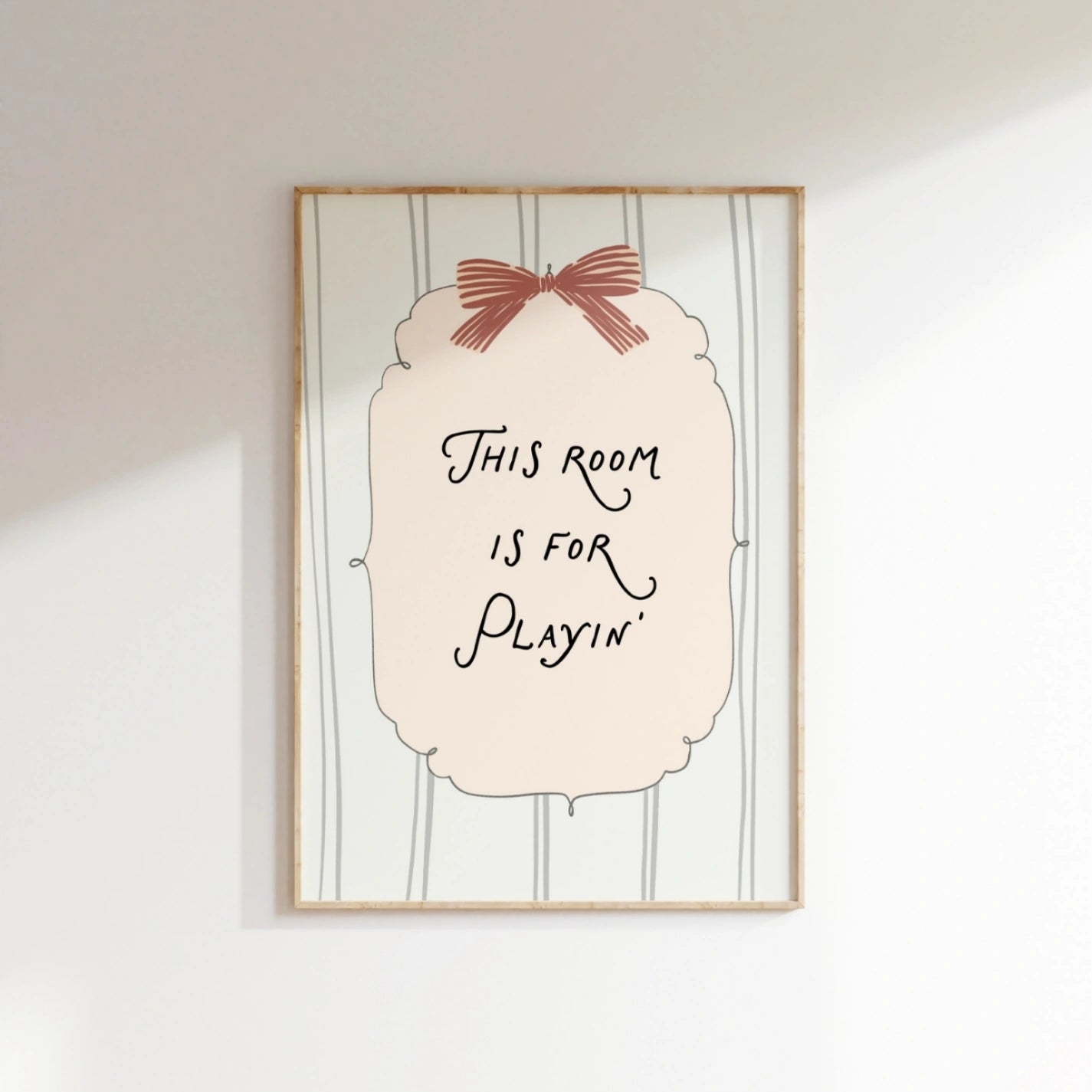 Playroom Quote Print, Whimsical Kids Decor
