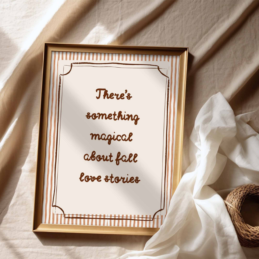 Fall Quote Wall Art – Cozy Autumn Print
