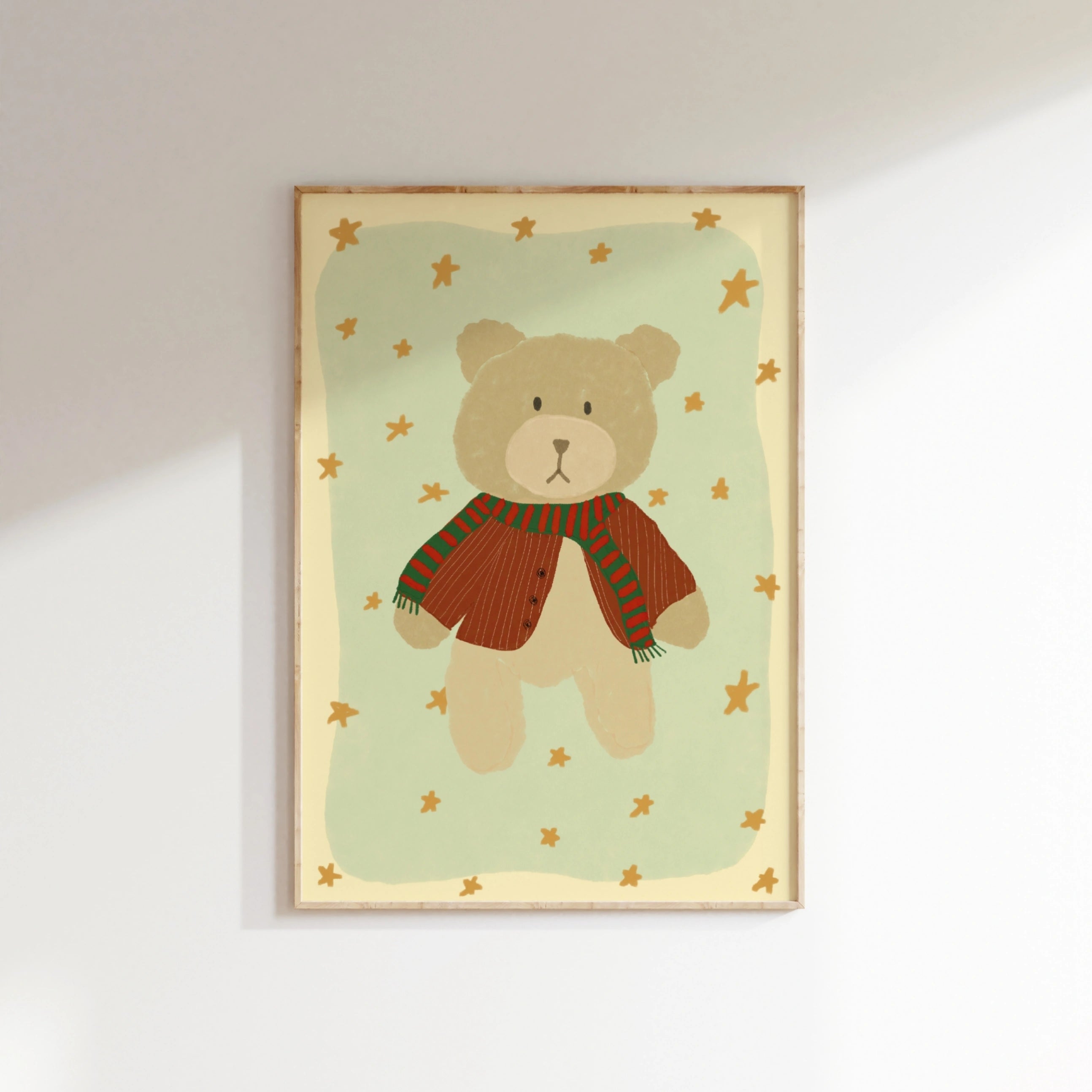 Décoration murale vintage ours, Décoration de chambre de bébé vintage