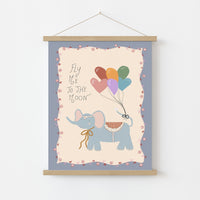 Arte de Pared con Globo de Elefante