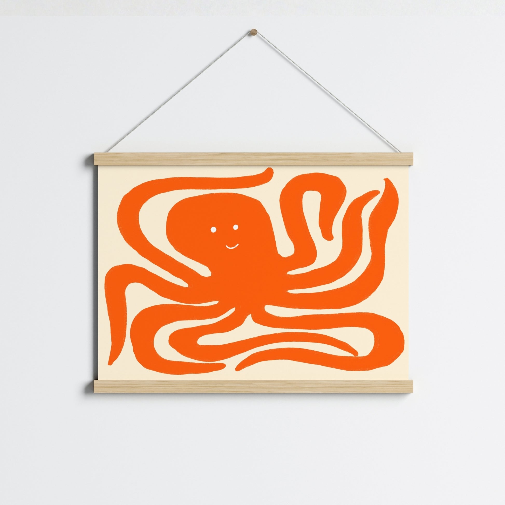Octopus Wall Art – Playful Coastal Print