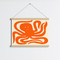 Octopus Wall Art – Playful Coastal Print