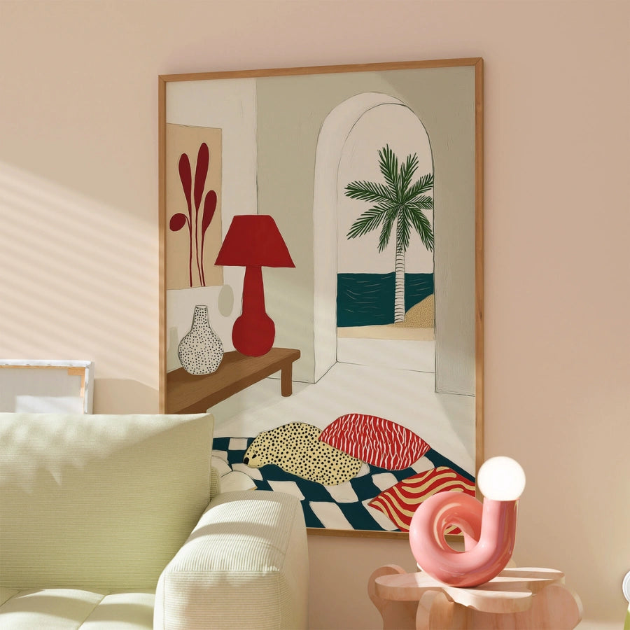 Modern Coastal Wall Art – Mediterranean Interior Print