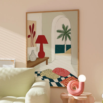 Modern Coastal Wall Art – Mediterranean Interior Print