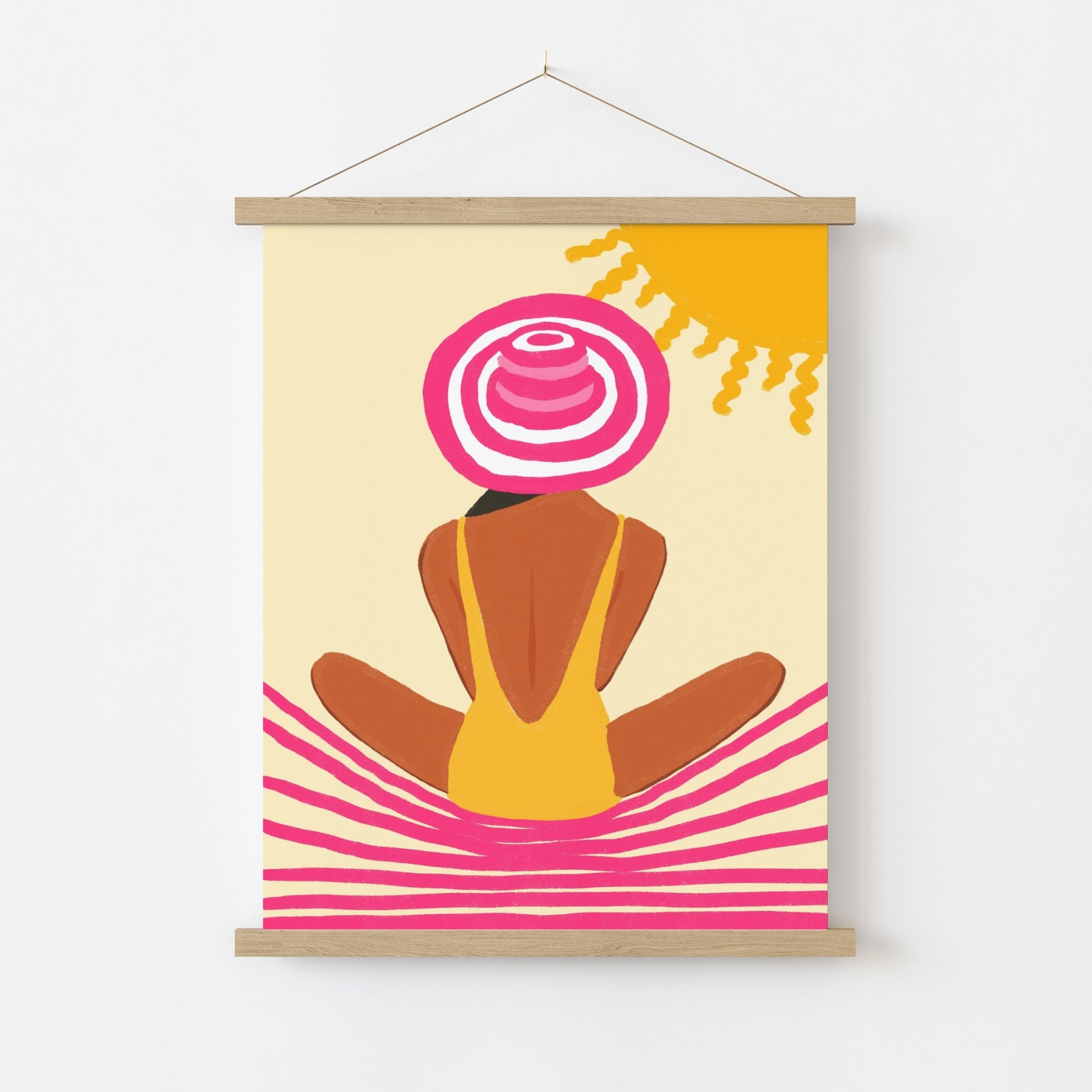 Beach Girl Wall Art - Coastal Summer Print