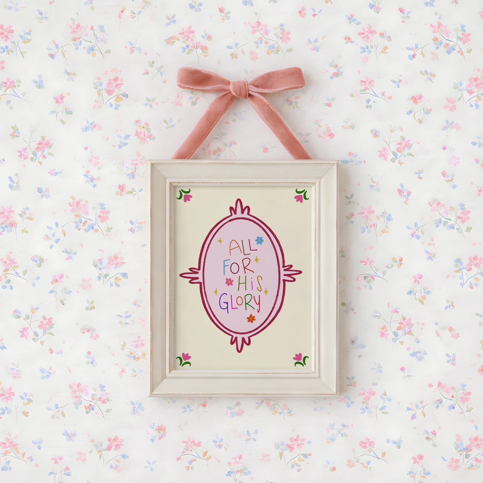 Impression colorée de citation de Coquette Faith