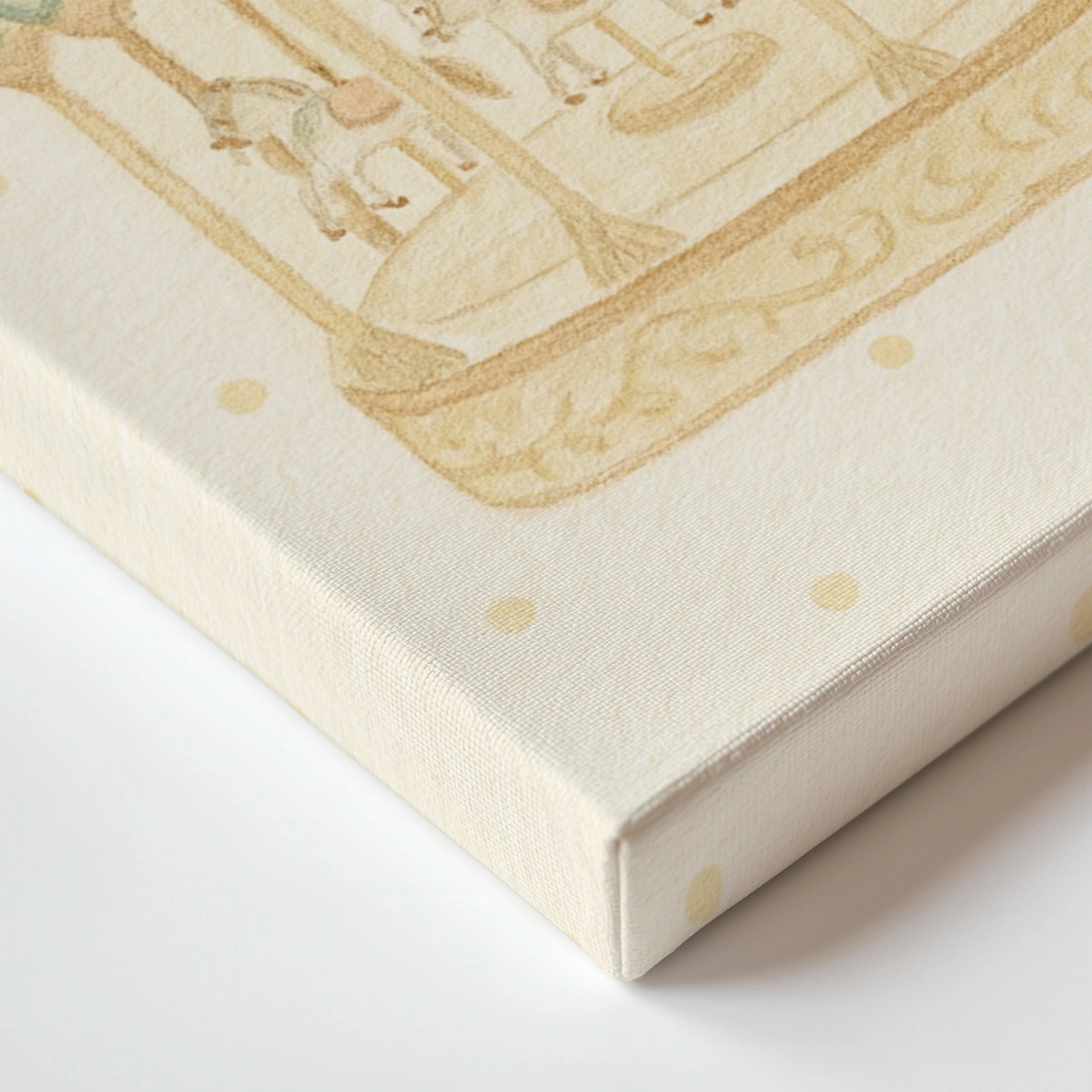 Stampa su tela con giostra vintage per bambini 