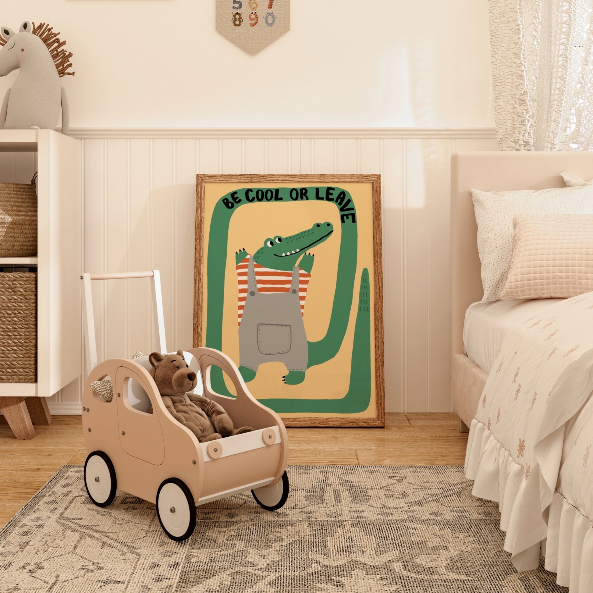 Impression pour chambre d'enfant : chiot et chaton – Décoration murale animalière mignonne pour enfants