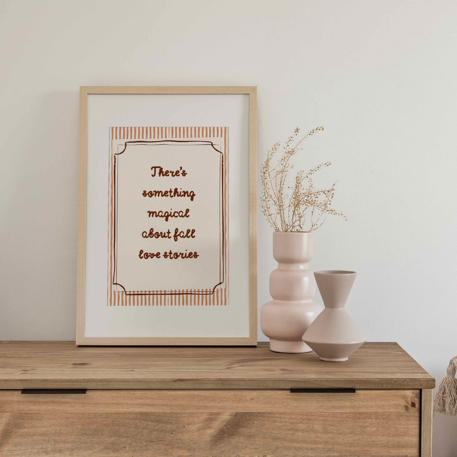 Fall Quote Wall Art – Cozy Autumn Print
