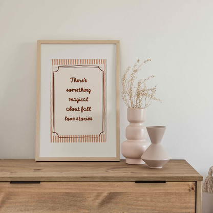 Fall Quote Wall Art – Cozy Autumn Print