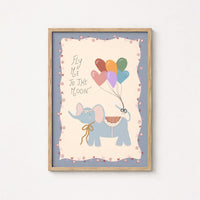 Arte de Pared con Globo de Elefante