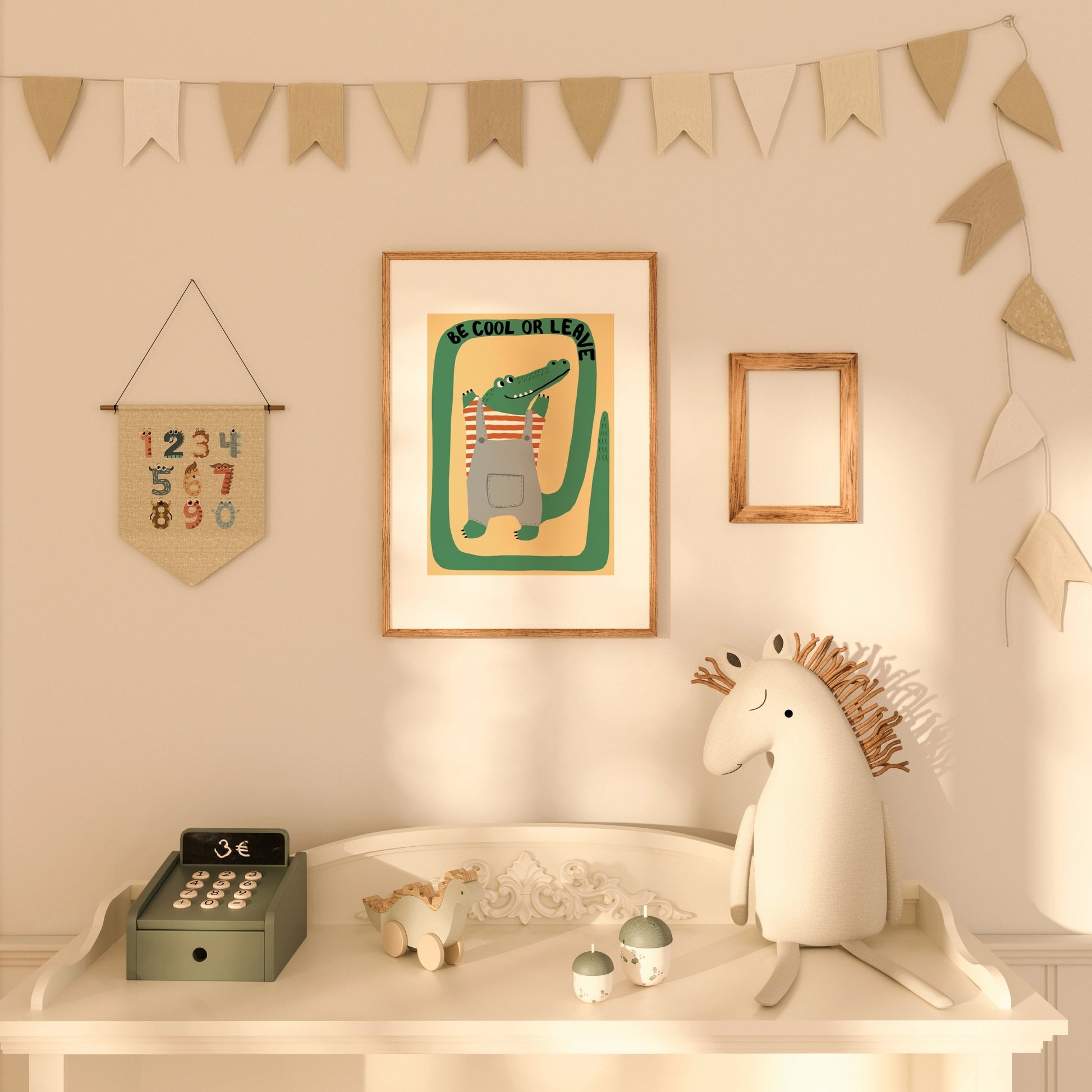 Impression pour chambre d'enfant : chiot et chaton – Décoration murale animalière mignonne pour enfants