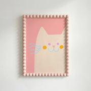 Pink Cat – Nursery & kids wall art