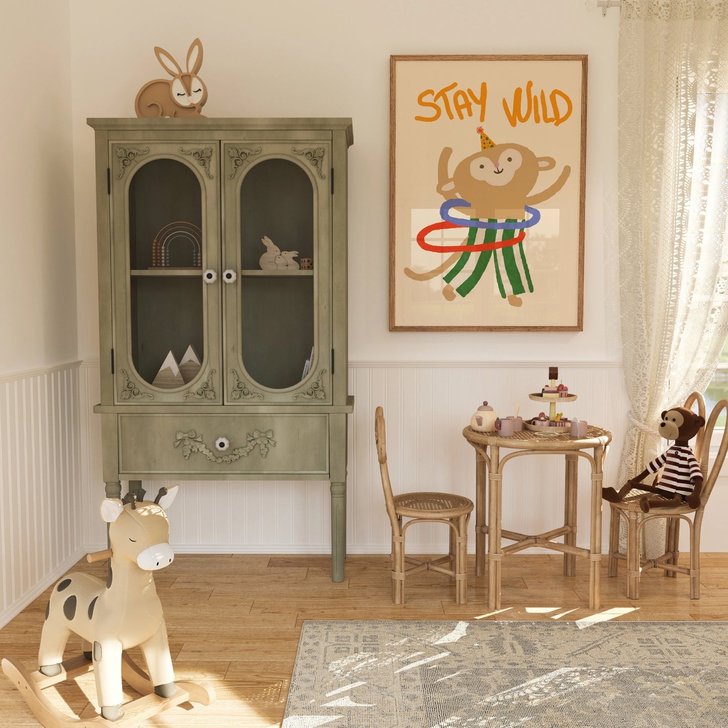 Stay Wild Monkey Print – Fun Nursery Wall Art for Kids