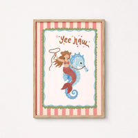 Cowgirl Mermaid Poster