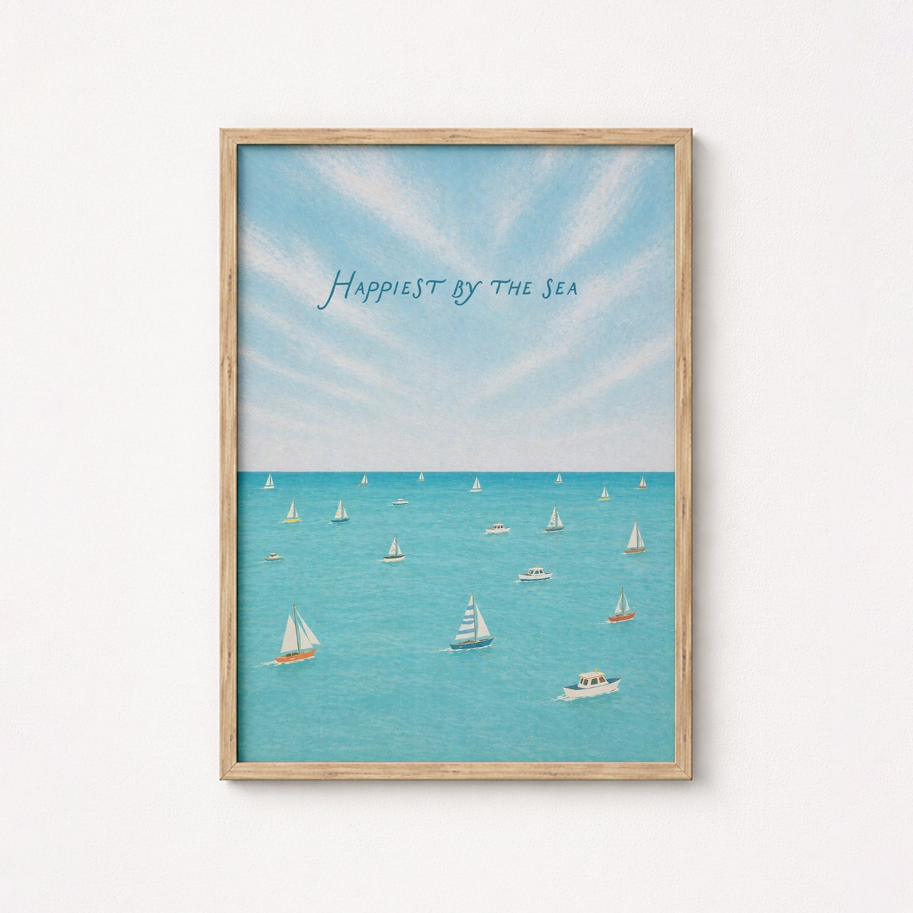 Arte murale "più felice al mare"