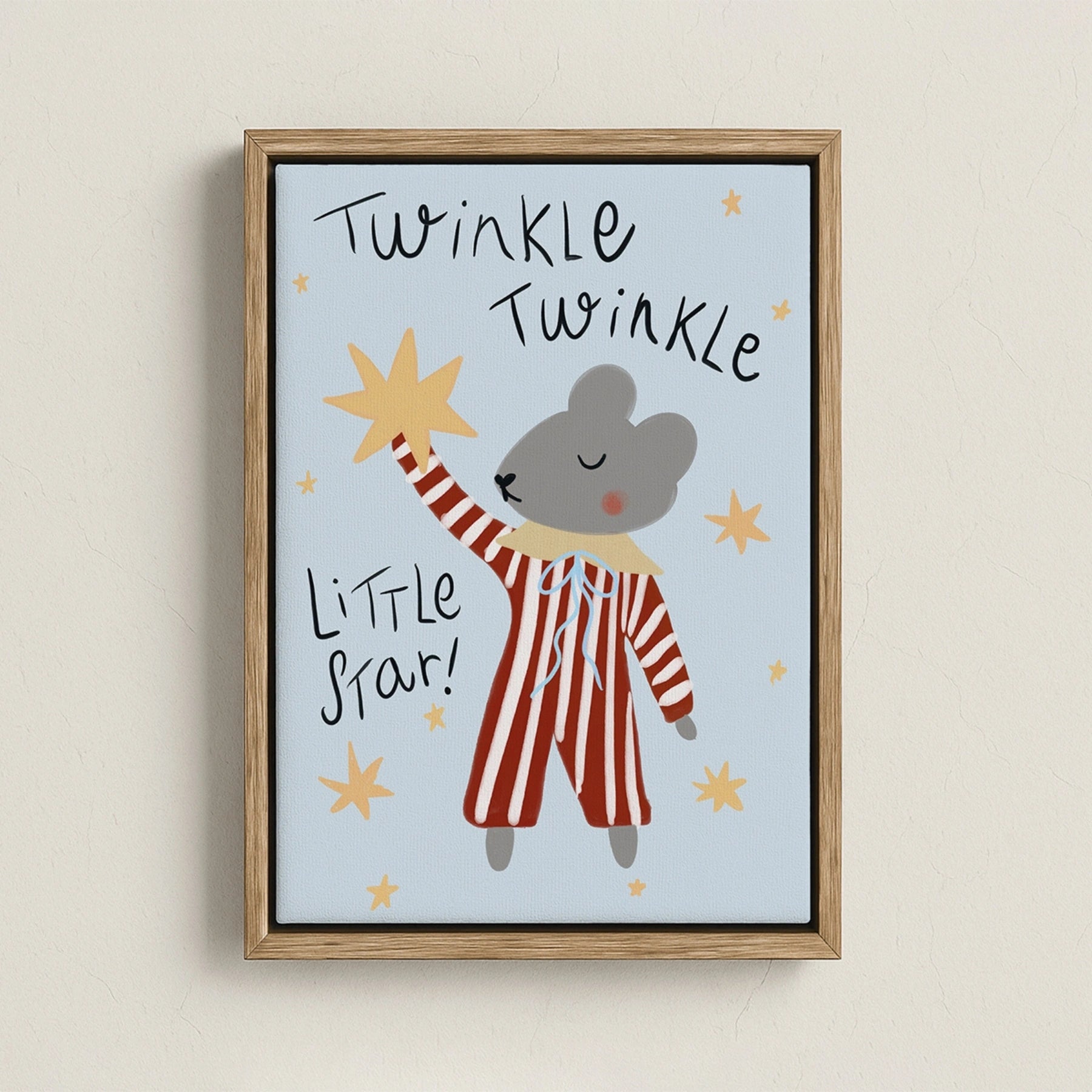Twinkle Twinkle Little Star Nursery Canvas Print