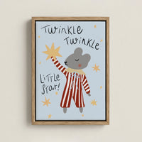 Twinkle Twinkle Little Star Nursery Canvas Print