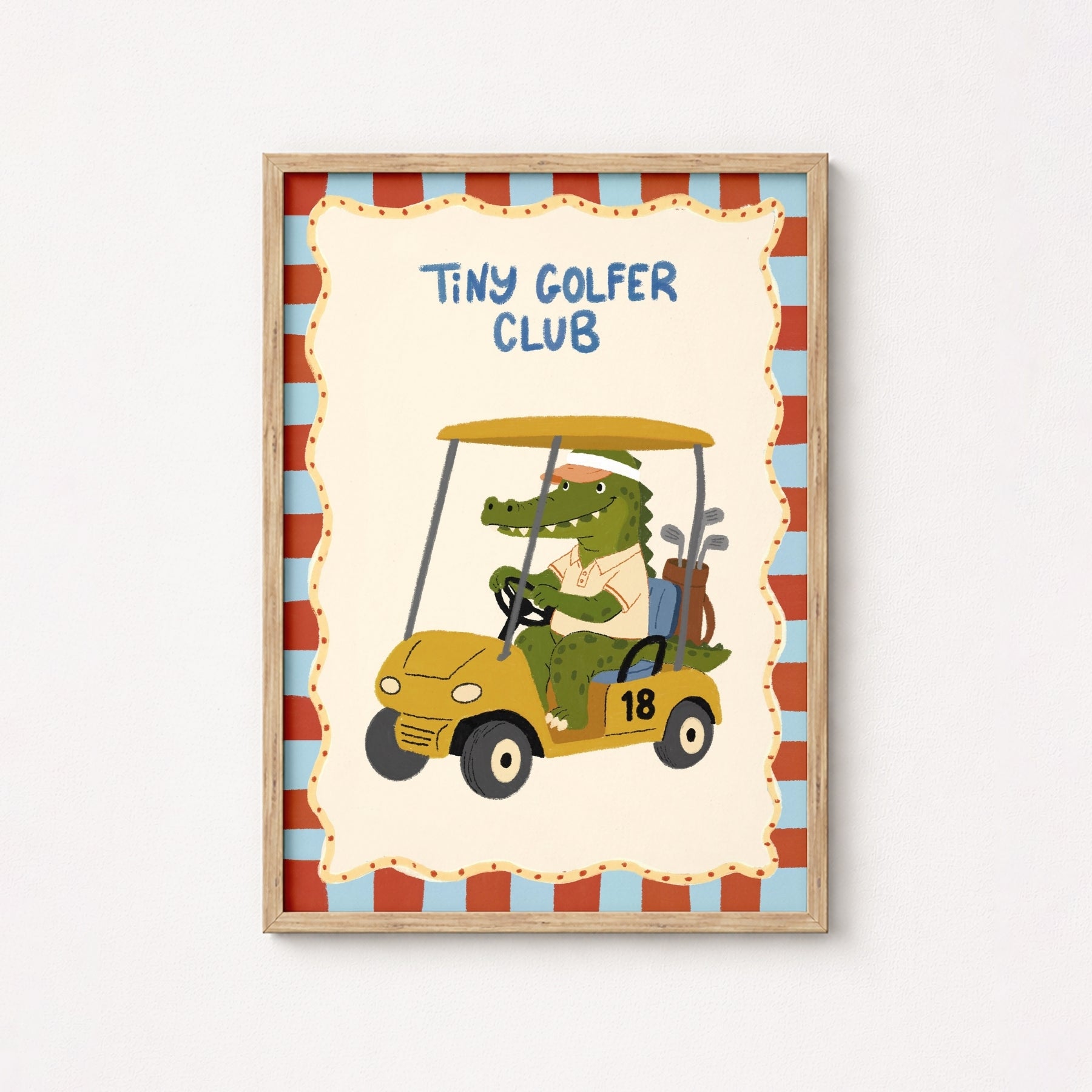 Alligator Golf Print