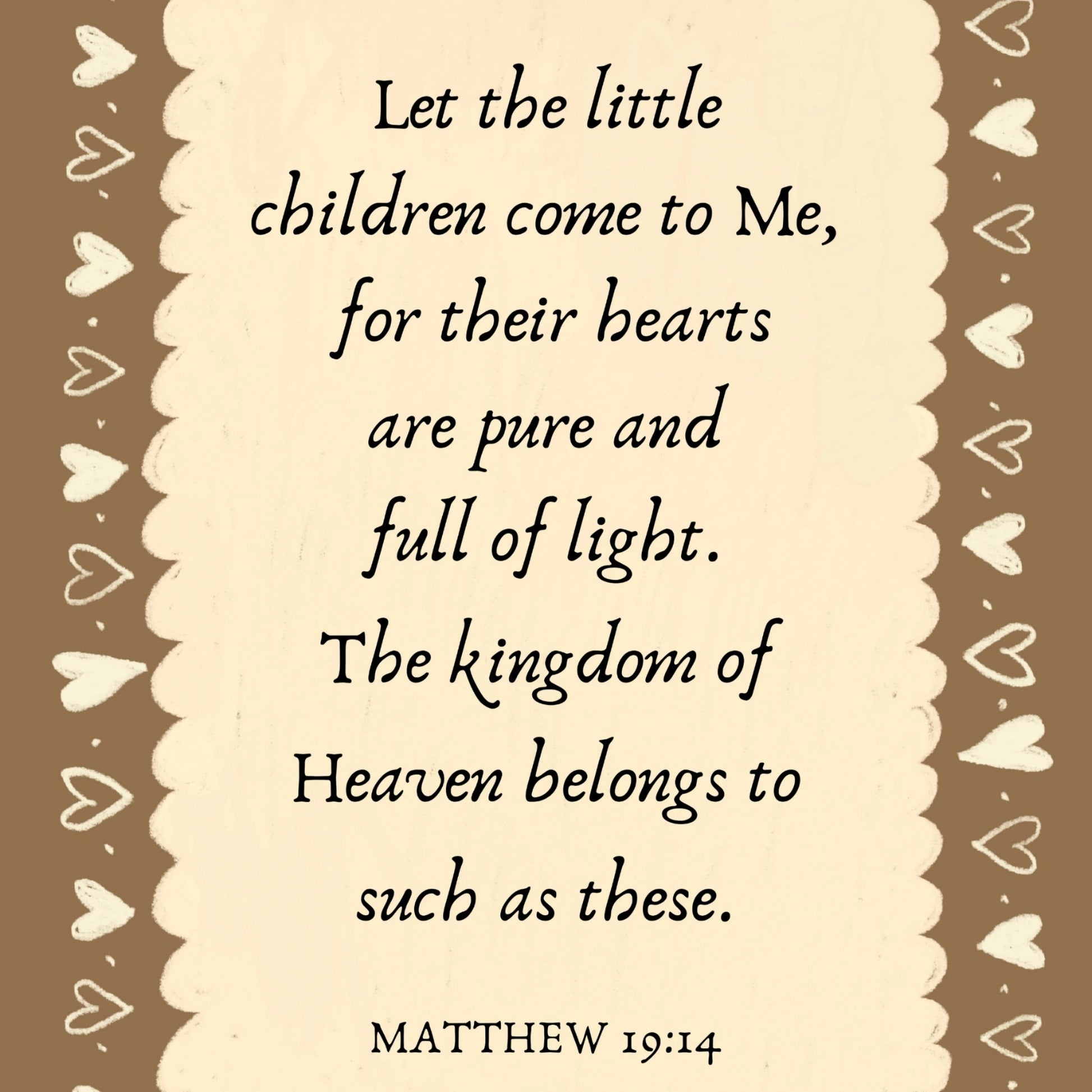 Neutral Christian Nursery Poster