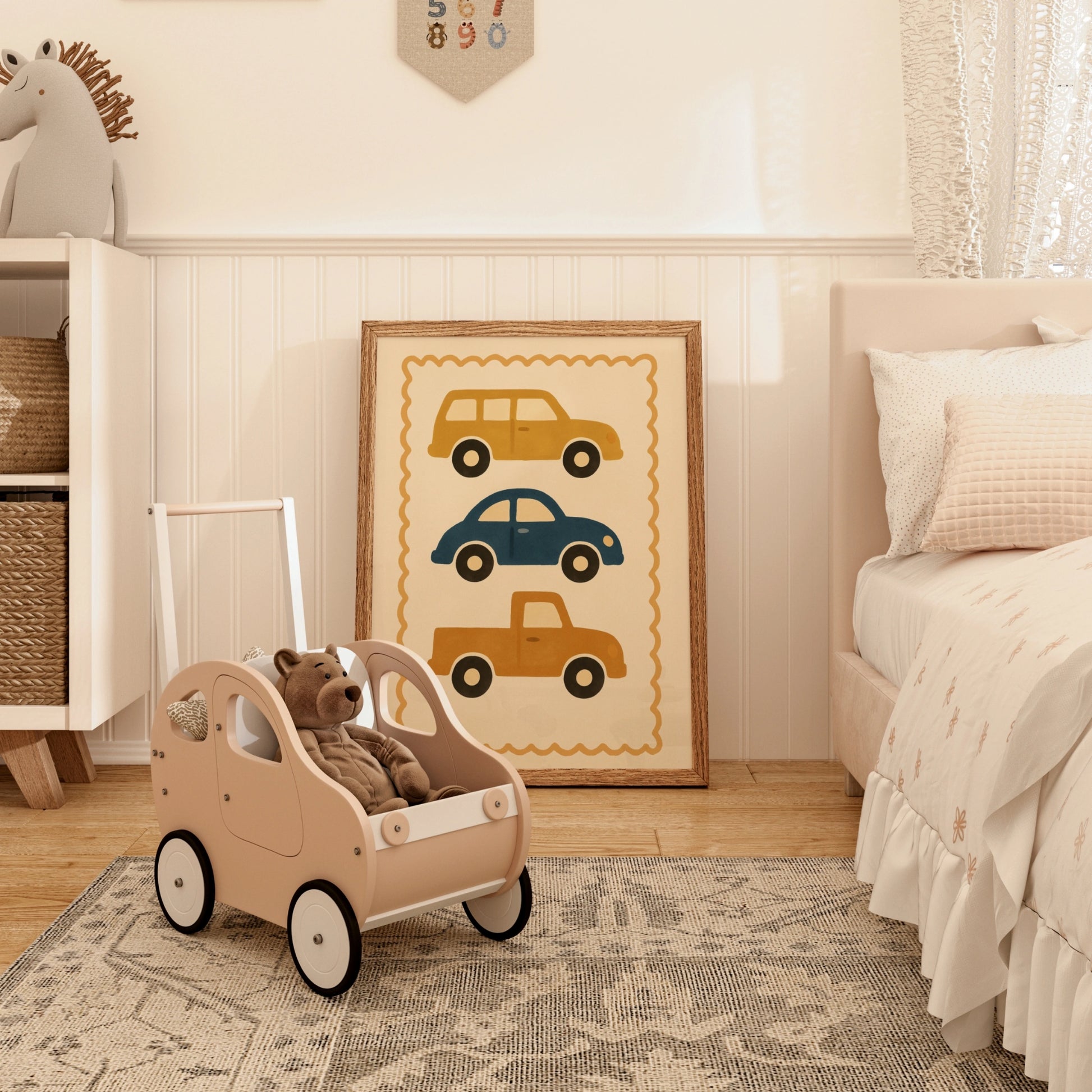 Impression pour chambre d'enfant : chiot et chaton – Décoration murale animalière mignonne pour enfants
