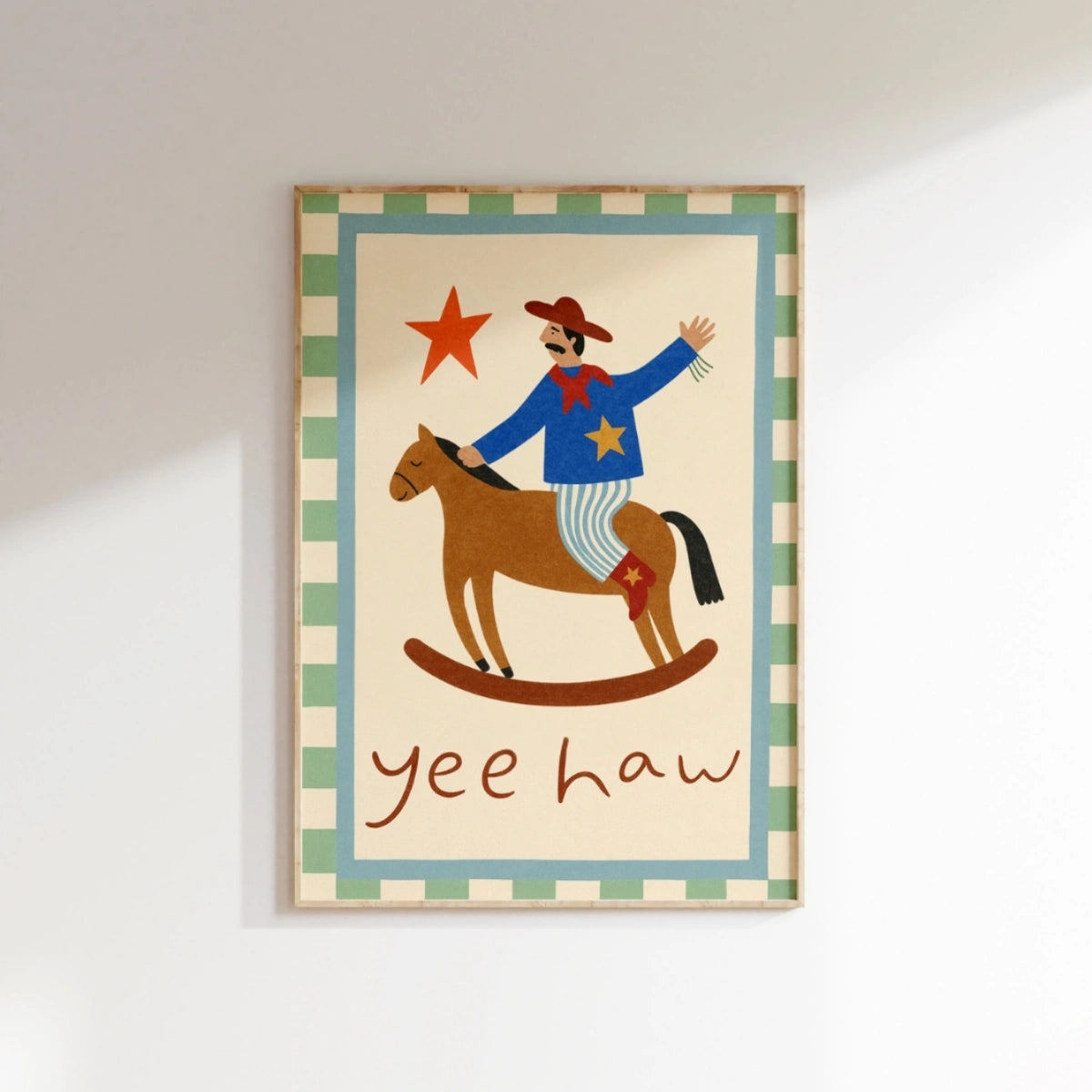 Quadri da parete Western da cowboy per bambini, decorazione per la cameretta dei ragazzi