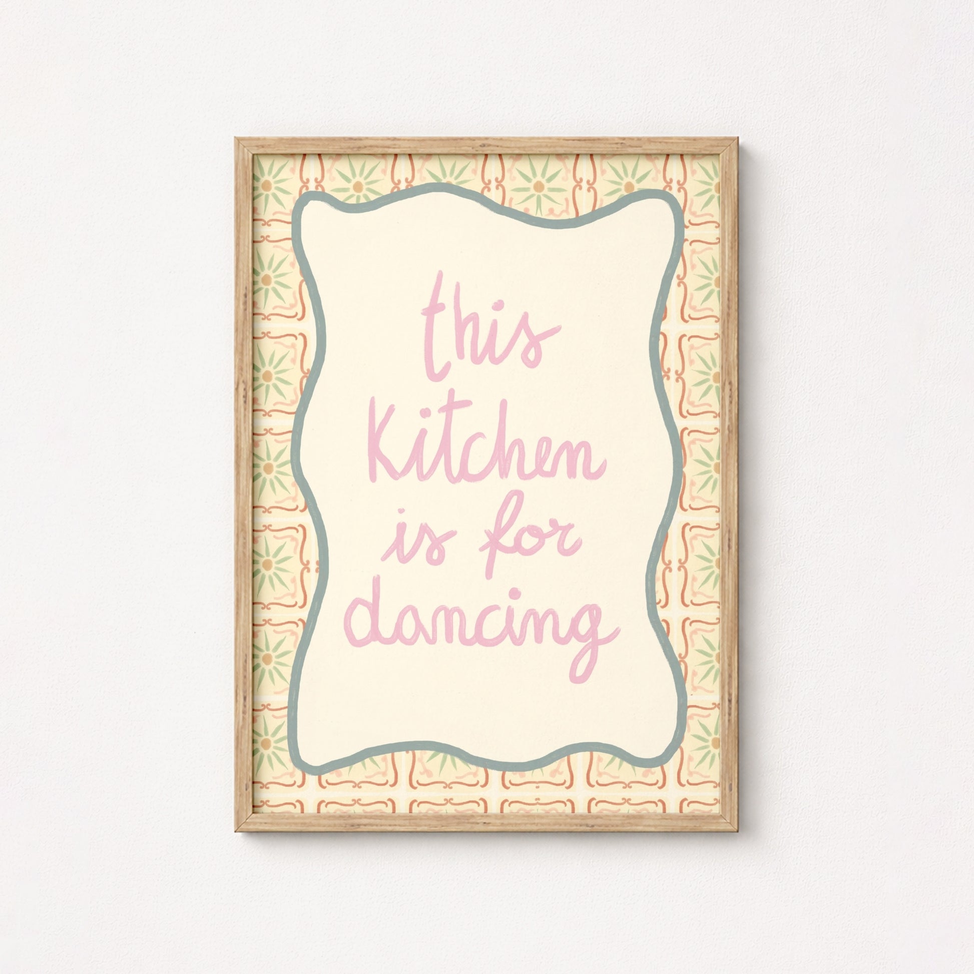 This Kitchen Is for Dancing Wall Art