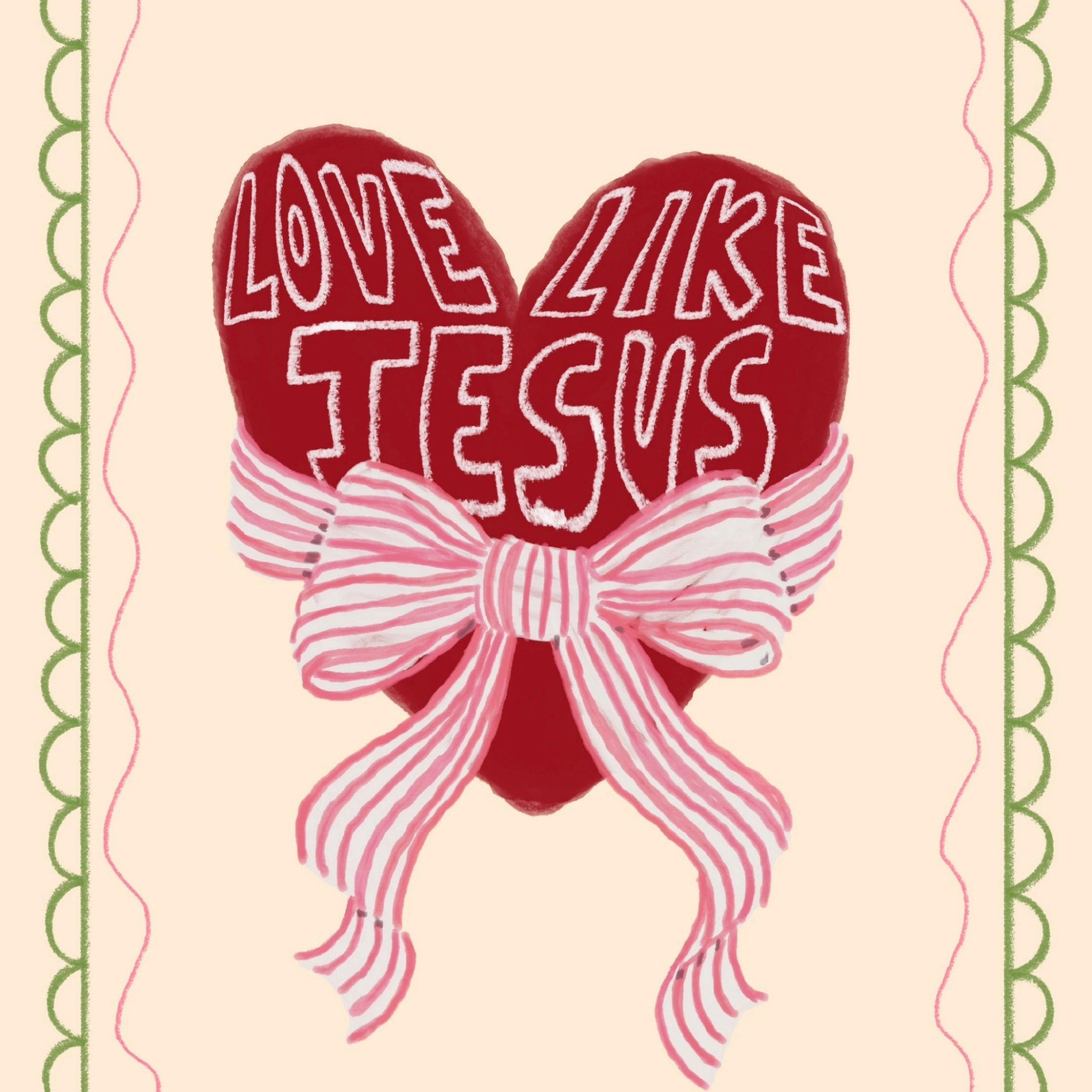 Décoration murale Jésus style cottagecore